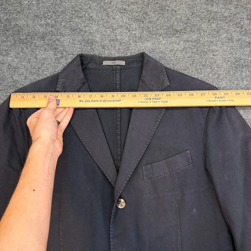 Boglioli Coat Blazer Jacket Cotton Navy Blue size EU 52 Model R3302G - Picture 11 of 16